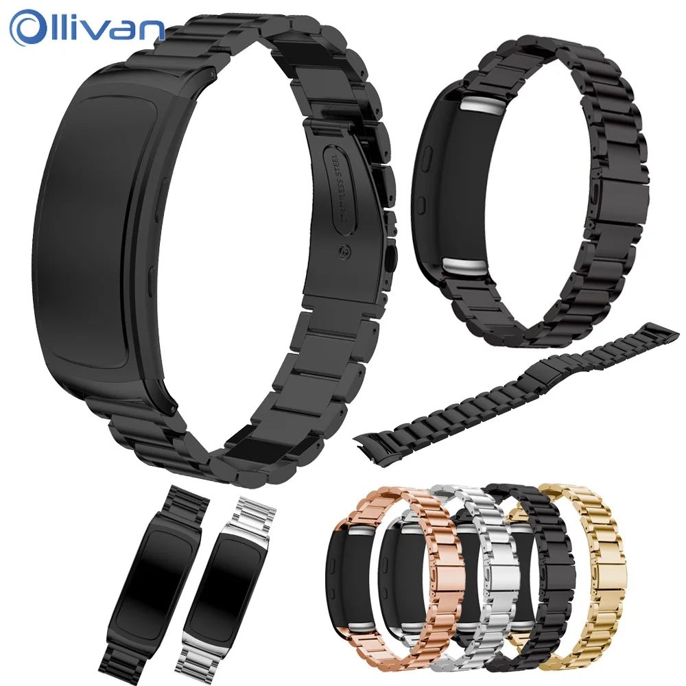 Сменный ремешок из нержавеющей стали для Samsung Gear Fit 2 Pro роскошный браслет galaxy fit SM