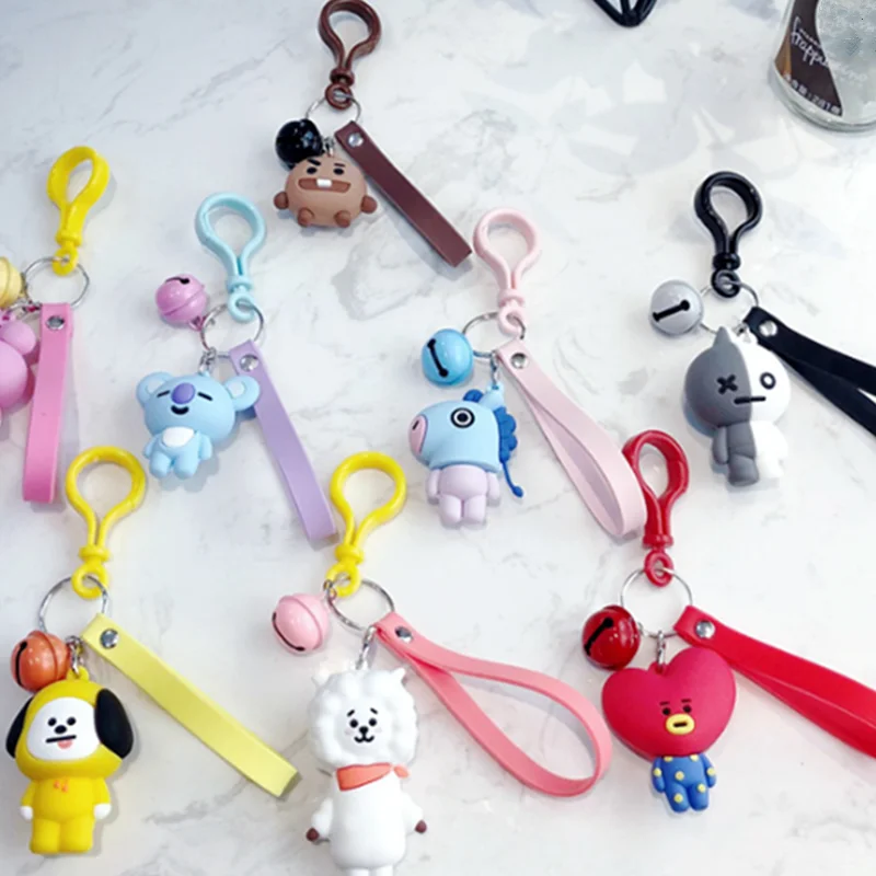 

1Pc New Kawaii Key Holder Chain Pendant KPOP Cartoon Keychain Bag Accessories Keyring Jewelry