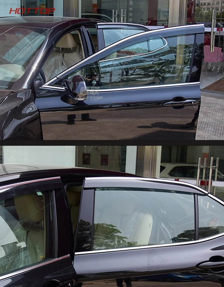 Прозрачное пластиковое окно козырек вентиляционные шторы Защита от солнца и дождя для Toyota Camry XV70 аксессуары