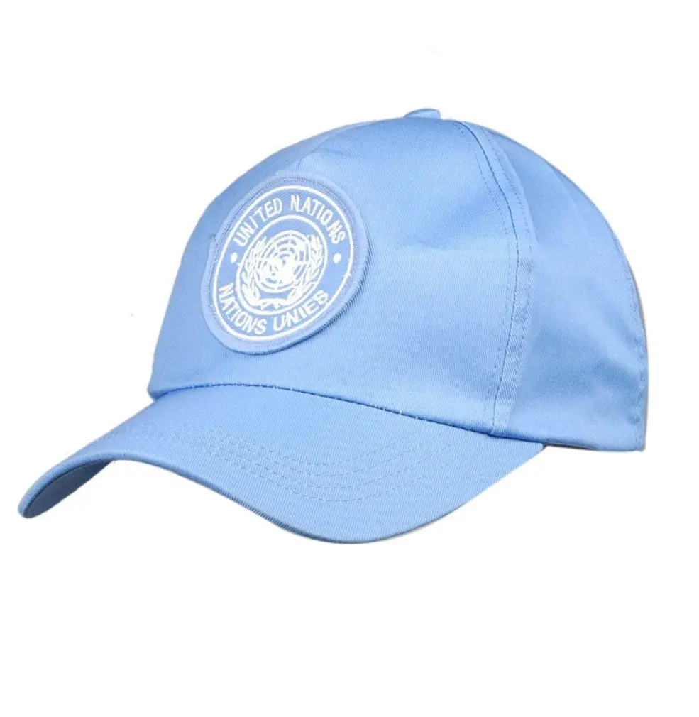

US UNITED NATIONS PEACEKEEPING FORCE BLUE BASEBALL 100% COTTON CAP HAT - World military Store