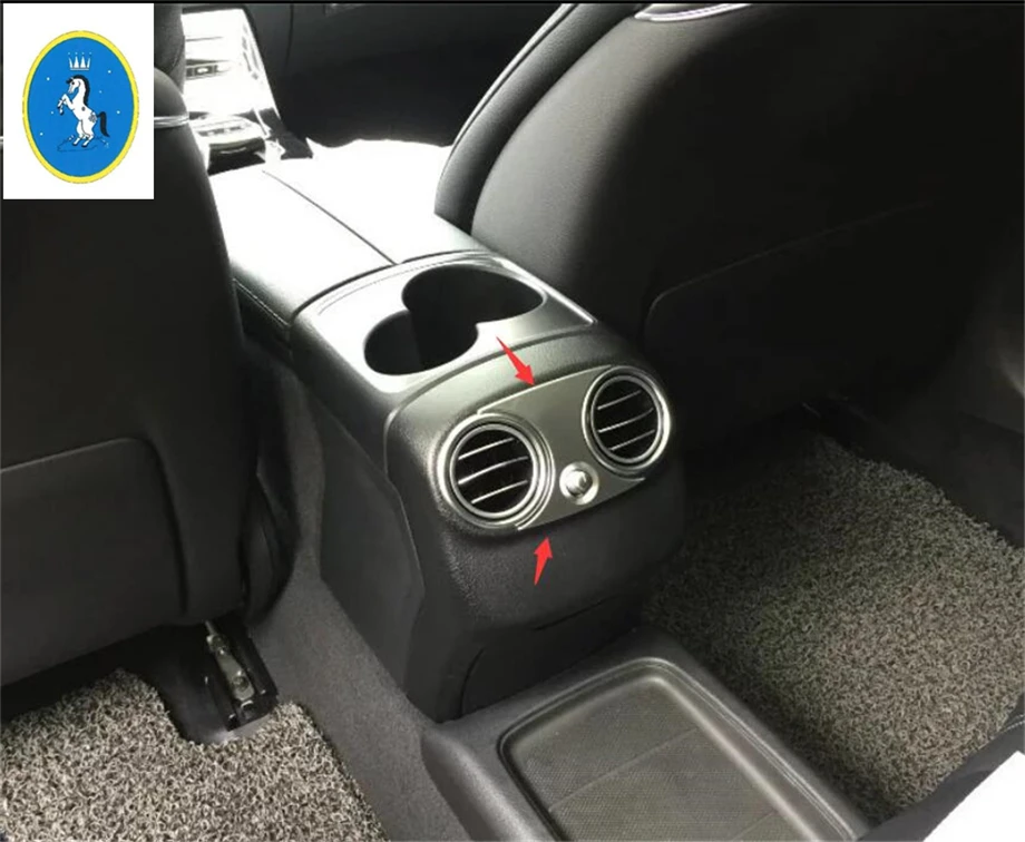 Yimaautotrims Pearl Chrome Armrest Box AC Air Outlet Vent Cover Kit Fit For Benz E-Class W213 2016 2017 2018 2019 2020 ABS | Автомобили и
