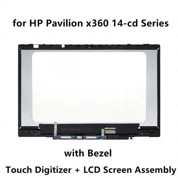 

For HP Pavilion x360 14-cd0019tx 14-cd0020tx 14-cd0021tx 14-cd0022tx Touch Glass Digitizer LCD Display Screen Assembly + Bezel