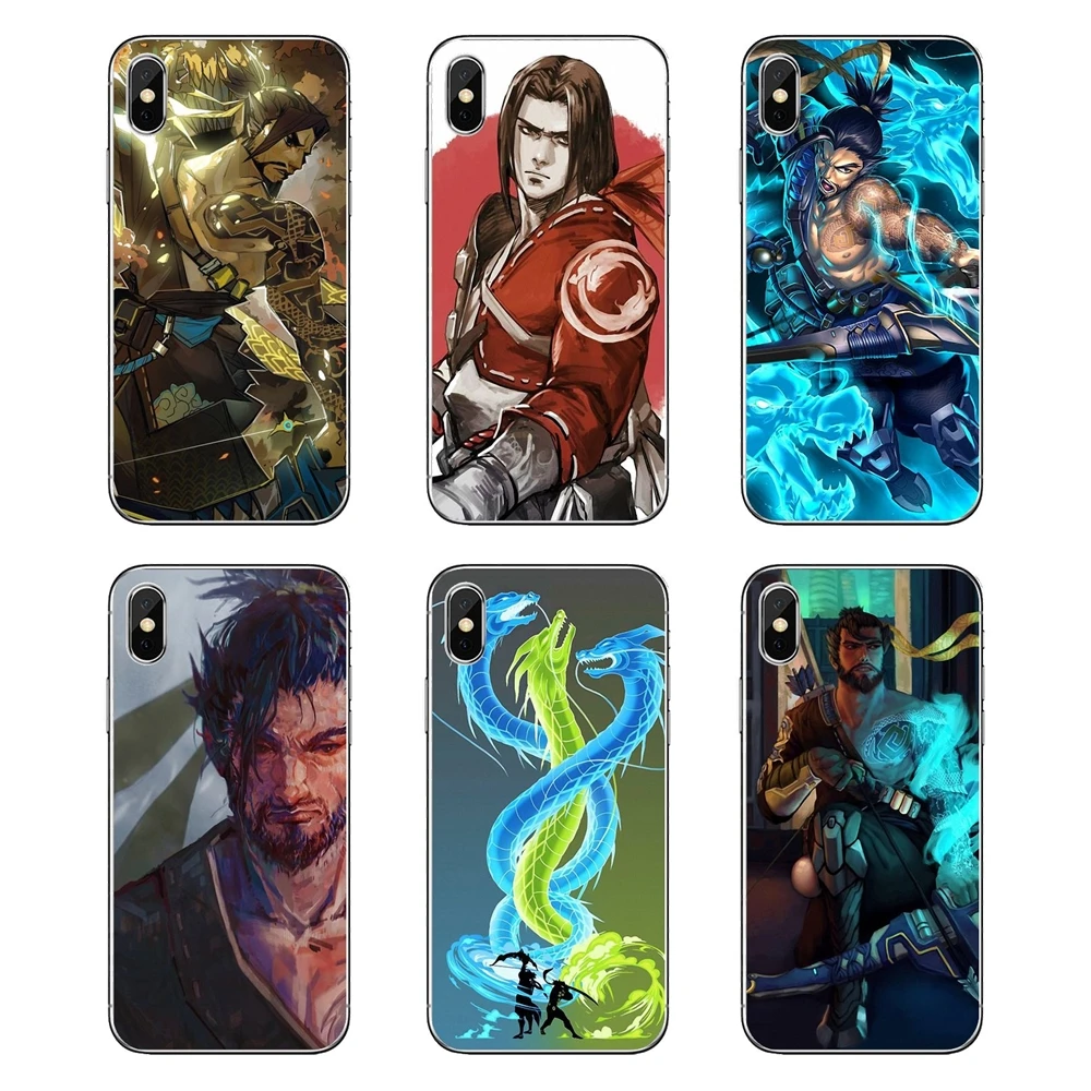 

Transparent Soft Cases Cover For Huawei Honor 8 8C 8X 9 10 7A 7C Mate 10 20 Lite Pro P Smart Plus OVERWATCH Hanzo Heroes Pattern