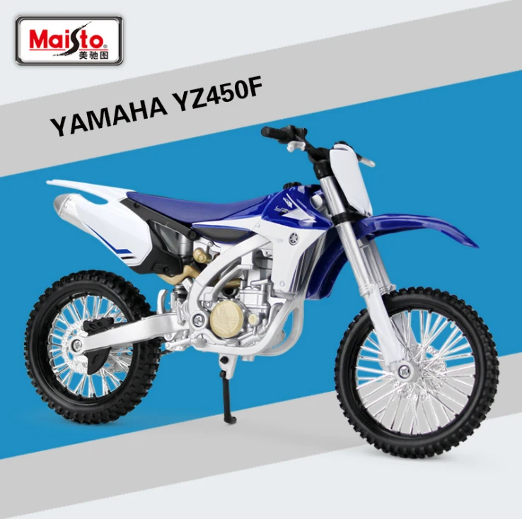 Новинка в масштабе 1:12 YAMAHA YZ450F металлическая литая модель мотоцикл гоночные