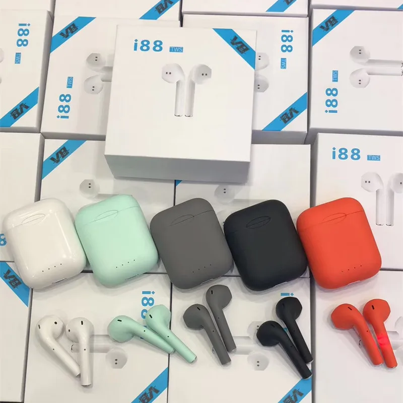 Беспроводные наушники i88 TWS 1:1 Bluetooth 5 0 3D объемный звук и 2 микрофона для всех