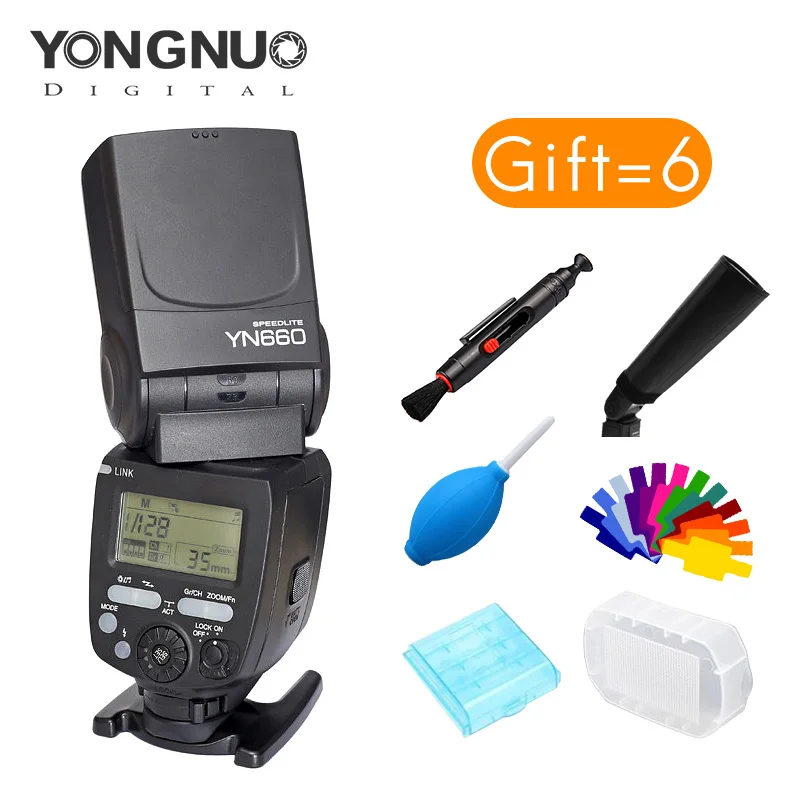

yongnuo YN660 Wireless Flash Speedlite GN66 2.4G Wireless control by 603 560TX 560IV for canon nikon pentax olympus cameras
