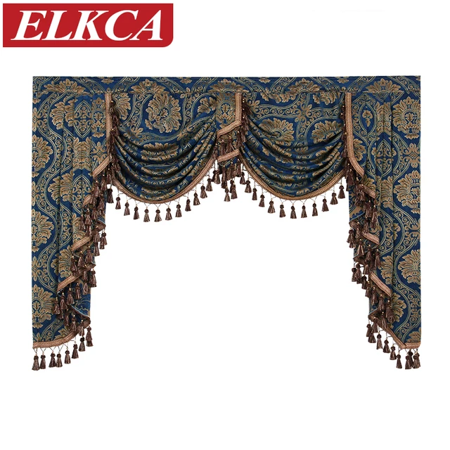 Jacquard Luxury Chenille Curtains Valances For Living Room European Jacquard Luxury Chenille Curtains Valances For Living Room European Top Bedroom Thick Curtain Pelmet
