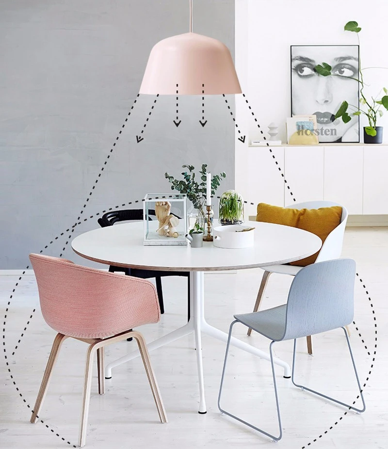 Nordic Scandinavian Led Pendant Light Minimalism Aluminum E27 Pendant Lamp Dining Room Bar Counter Restaurant Hanging Lighting Led Pendant Light Pendant Lightshanging Lights Aliexpress