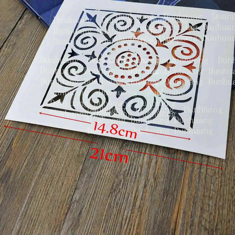 1pc Chinese Pattern Template Beautiful Dunhuang Stencil For Wood