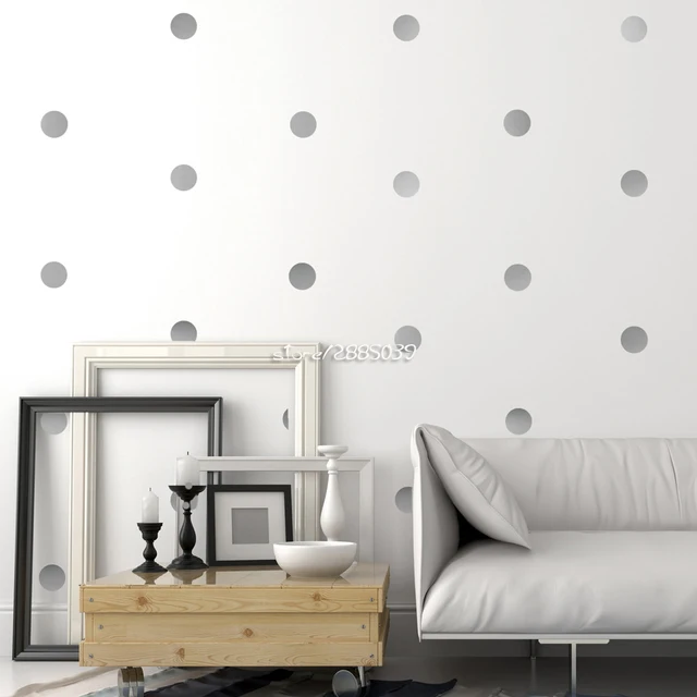 30pcs Set Gold Metallic Wall Stickers Dot Vinyl Decals 30pcs Set Gold Metallic Wall Stickers Dot Vinyl Decals Diy Self Adhesive