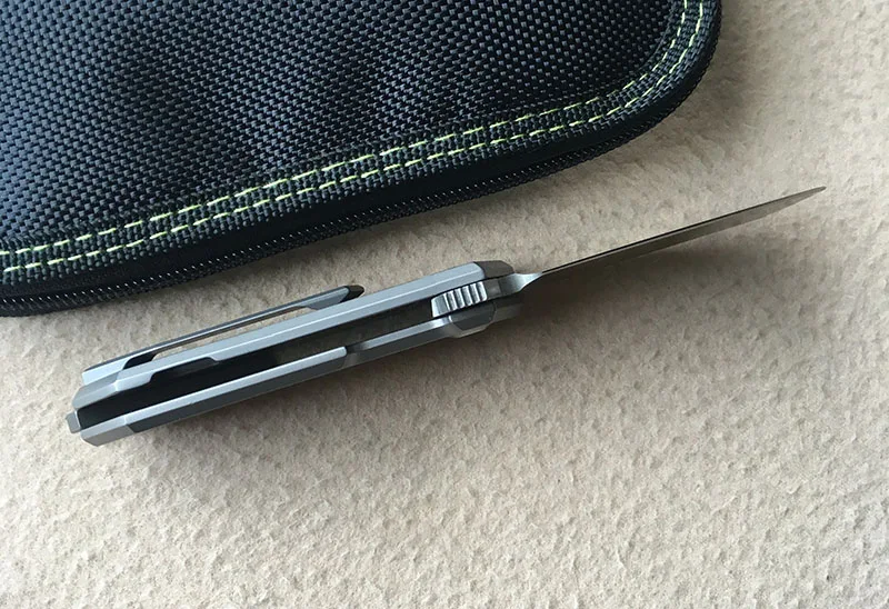 LEMIFSHE листать складной нож D2 лезвие титановый подшипник ручка на открытом воздухе Охота туристический карманный нож для повседневного использования, инструменты