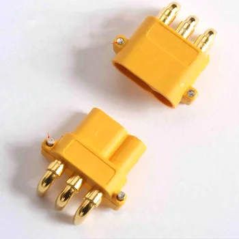 

10 pairs New products on sale AMASS MR30PW horizontal rectangular plate plug XT30 three core version