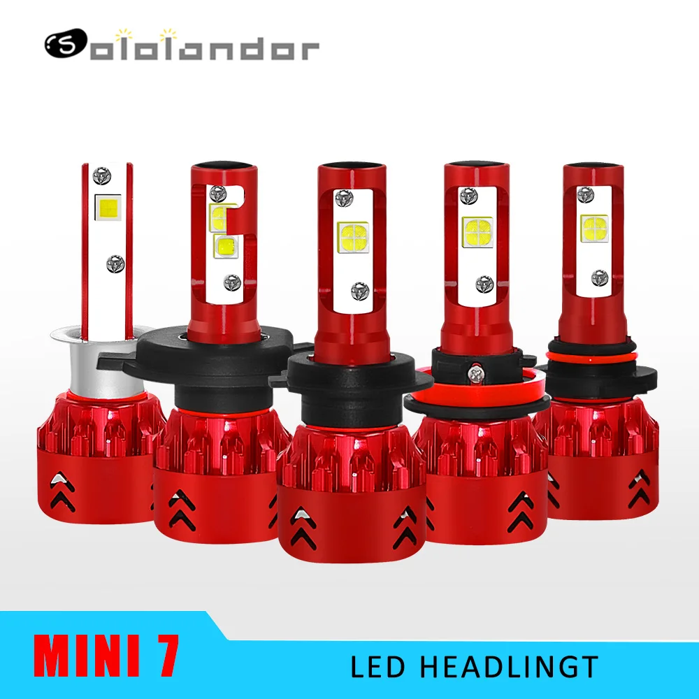 

2x Car Led Headlight Bulbs 80W 12000LM H4 LED H7 H11 H8 H1 HB4 LED Headlamp High Bright XHP50 Lamp beads Automatic car headlight