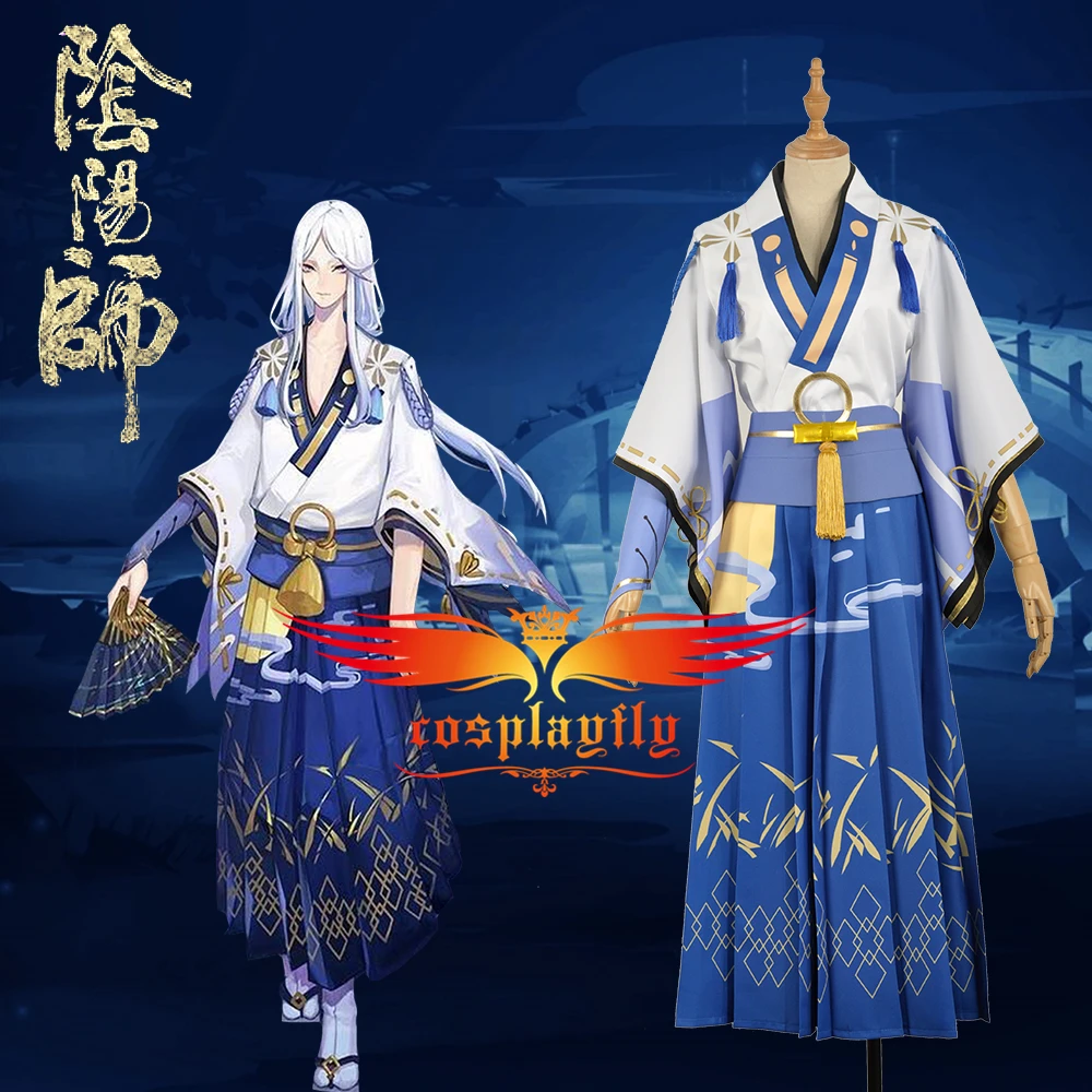 Onmyoji Cos летнее праздничное Seimei лунный свет Необычные одежда в стиле кимоно наряд