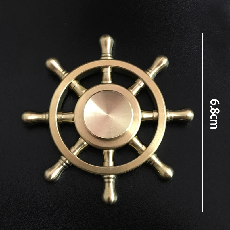 Rainbow-Fidget-Spinner-metal-6-Finger-Spinner-Hand-Spinner-Brass-alloy-For-Autism-Adult-AntiStress-Relieve
