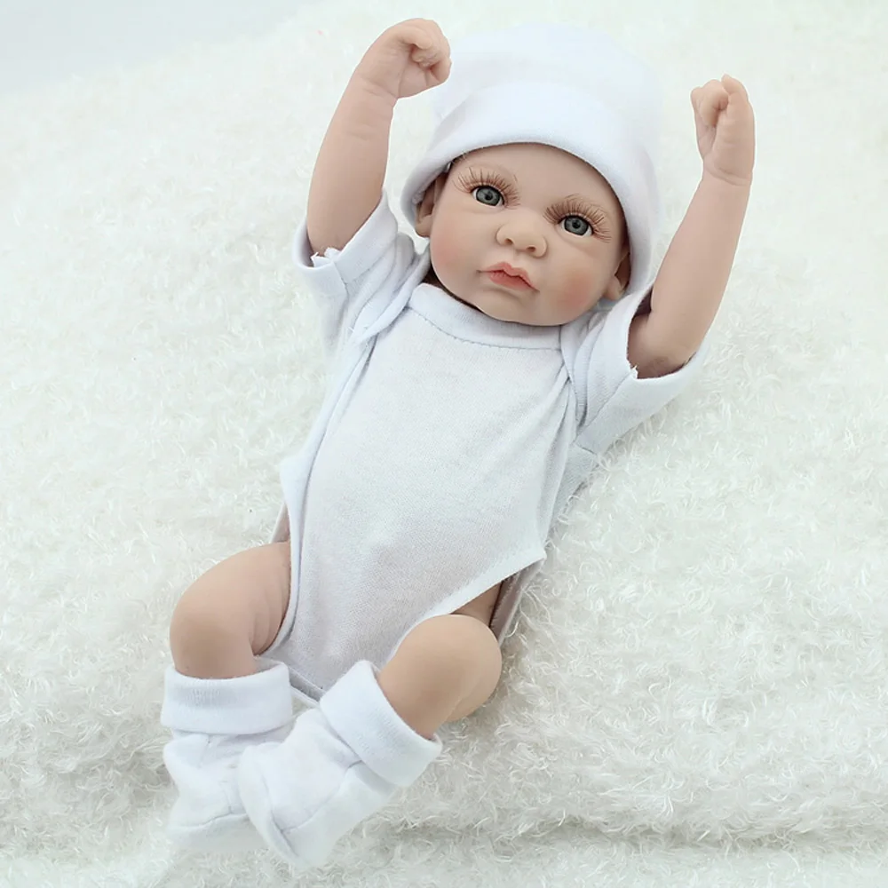 

10 inch Mini Reborn Dolls Lifelike Full Silicone 25cm Reborn Dolls cute Bath Playmate Realistic lol Bebe Toys Hot sale Kaydora