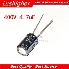 20 штук 400V4. 7 мкФ 8*12 мм 4,7 мкФ 400V 8x12 мм Алюминий электролитический конденсатор с алюминиевой крышкой, DIP