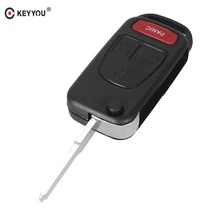 4 Buttons 3+1 button Uncut Blade Flip Remote Key Shell Case HU39 Blade For MERCEDES BENZ ML320 ML55 AMG