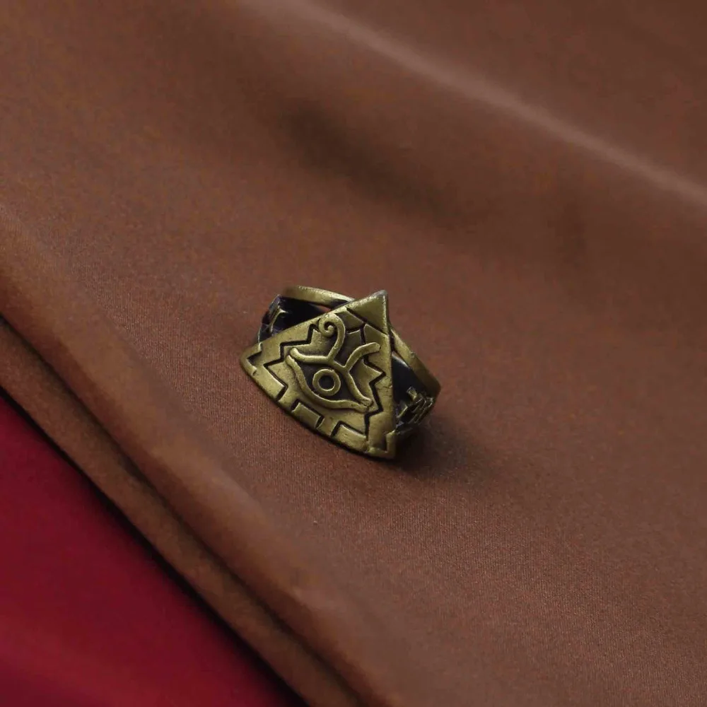

Classic Yu-Gi-Oh Ring Anime Yugioh Millenium Holder Toy Yu Gi Oh Cosplay Pyramid Egyptian Eye Of Horus Ring Holder Jewelry