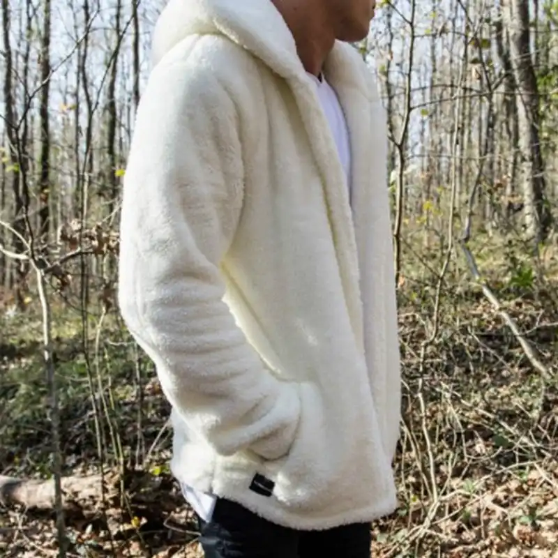 Winter Fleece Green Teddy Coat Men Leisure Long Sections Loose Double Sided Plush Hoodie Casual Jackets Men Sweatshirts Overcoat Hoodies Sweatshirts Aliexpress