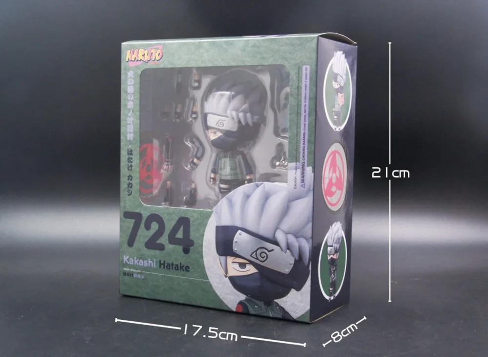 Hot 10cm Naruto Shippuden Hatake Kakashi Nendoroid Anime Action Figure PVC Model