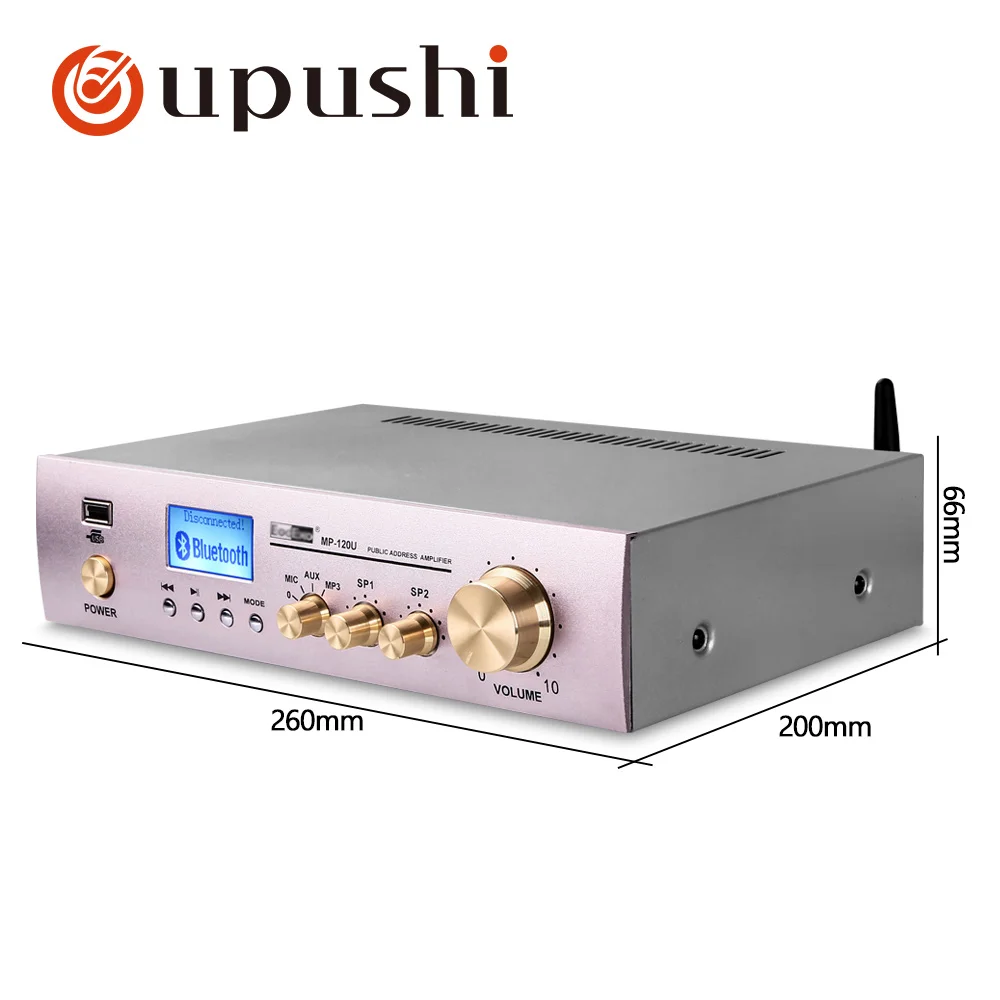 Bluetooth amplifier speaker 120w digital stereo