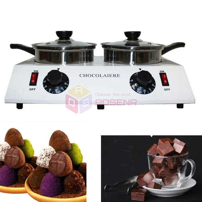 New Double Chocolate Melting Pot Electric Fondue Candy Melter Heating Machine Hot Fountain | Инструменты