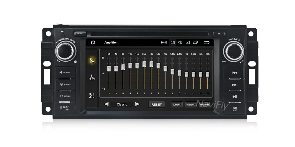 Excellent NaviFly IPS+DSP Android 9.0 Car dvd radio for Jeep grand wrangler patriot compass journey Commander Chrysler 2GB GPS multimedia 8