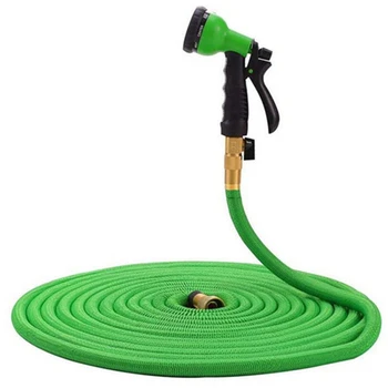 

25-100 FT Farden Hose - New Expandable Hose, Double Latex Core, 3/4" Solid Brass fittings flexible Extension Hose For garden