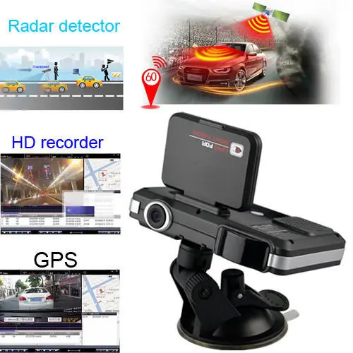 

Russian 3in1 Car DVR Recorder / Radar Laser speed Detector / GPS drivecircuit Record