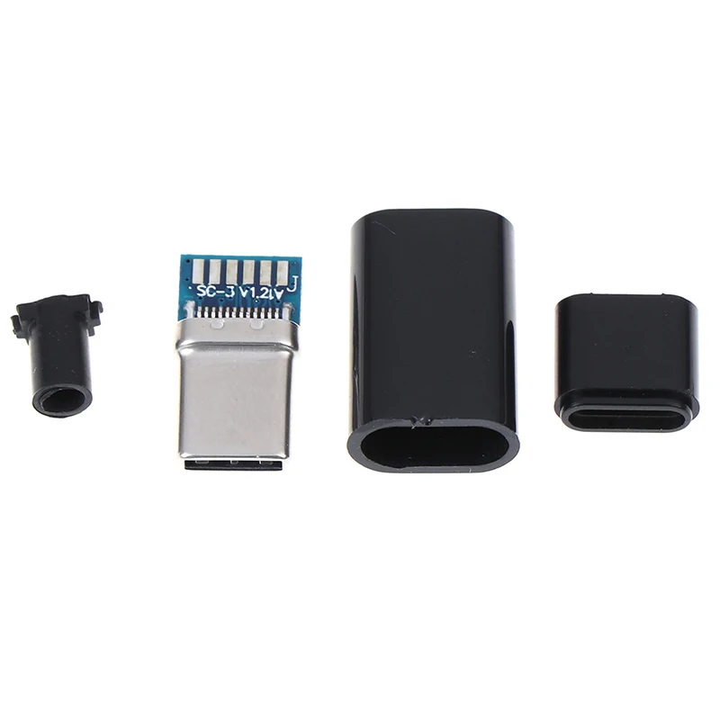 Type-C USB Male Jack Plug USB-3.1 Welding Data OTG Line Interface DIY Data Cable USB 3.1 Type C Connector With PCB Board Plugs