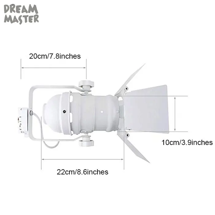 Винтаж современные промышленные к трековой лампе, театр светильник с 4-лист двери, белой краской рельс Точечный светильник s для ручной стержень, для кафе, Интернет-магазин