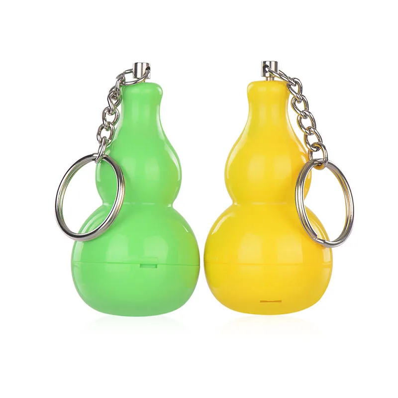 

Cute Children Women Anti-Wolf Self-defense Alarm Easy Pull Clasp Gourd Alarm with Keychain Ring Outdoor Traveling Security Parts