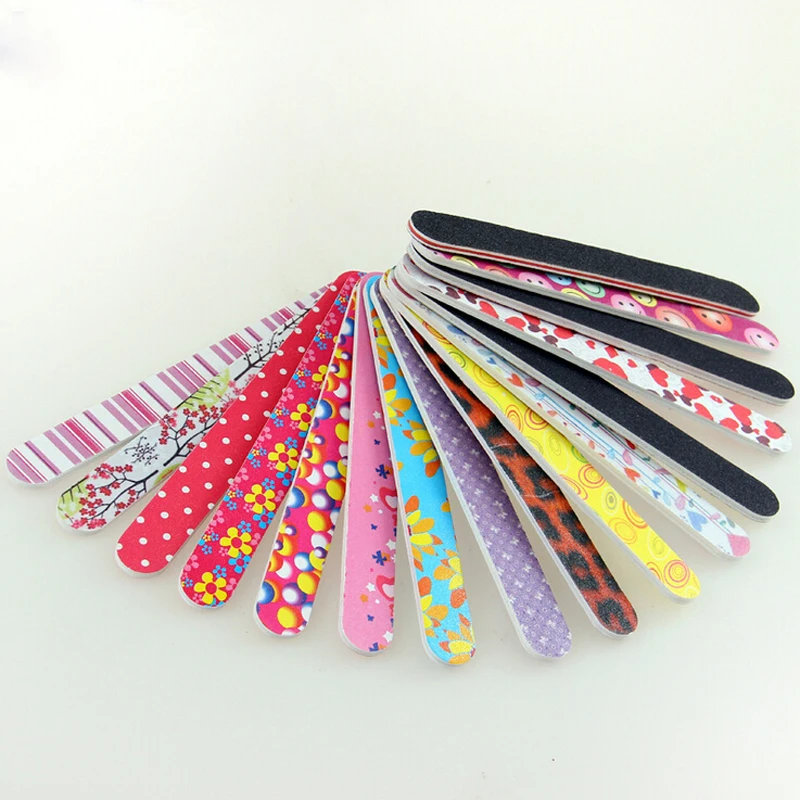 

10pcs Professional Nail File Buffer Printed Sanding Buffing Set Grit Sandpaper Polish Manicure Care Nail Tools