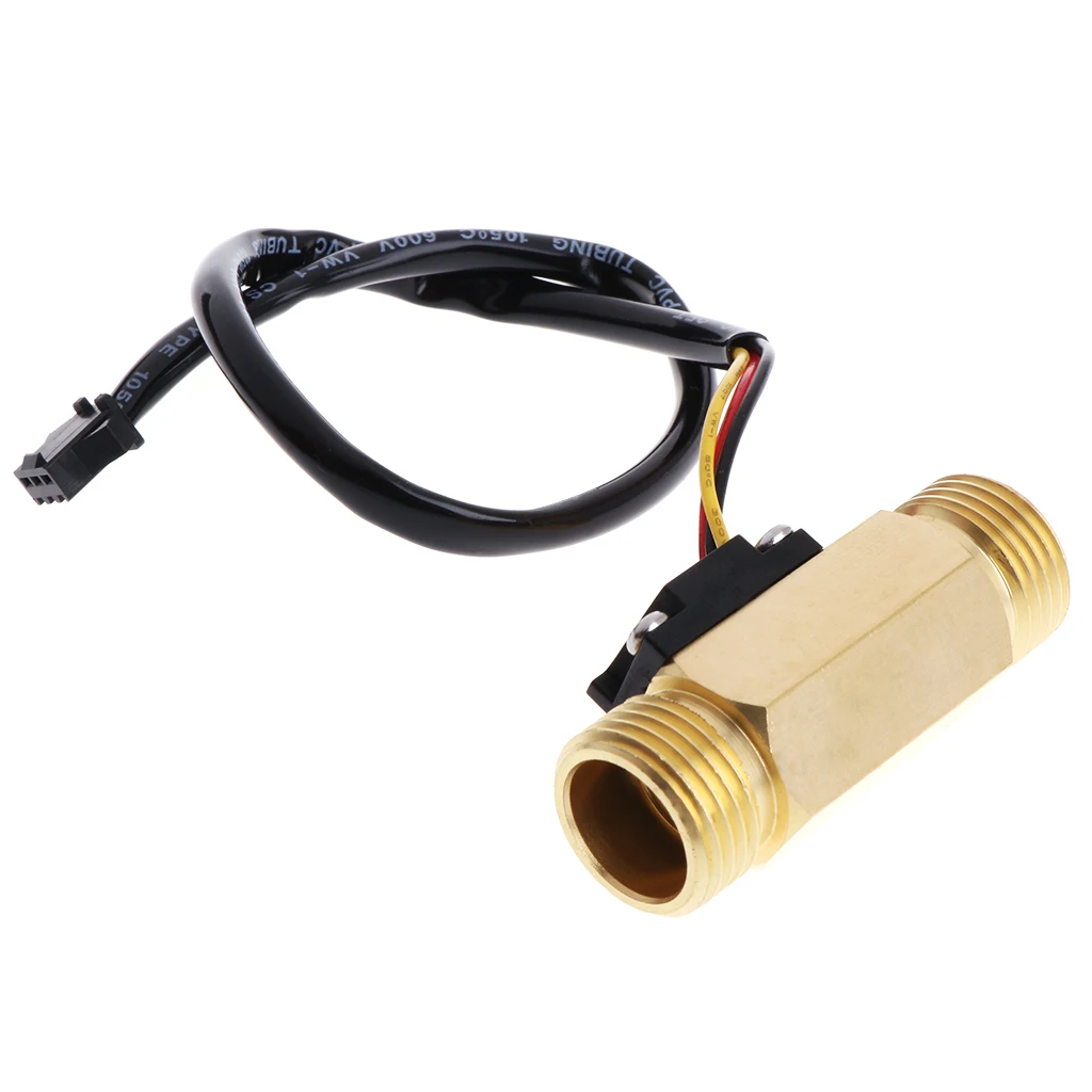 

2019 High Quality Water Flow Sensor Switch G1/2" Copper Hall Effect Liquid Flow Meter Flowmeter