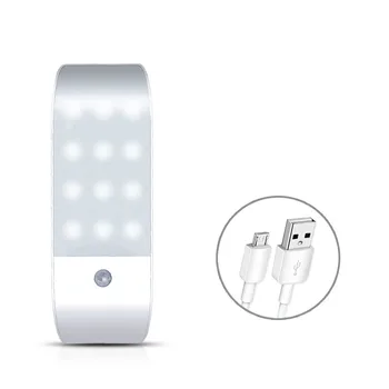 

Night Light Stick Magnetic Strip USB LED Motion sensor Detector for stairway drawer under-cabnet pantry wardrode bookshelf