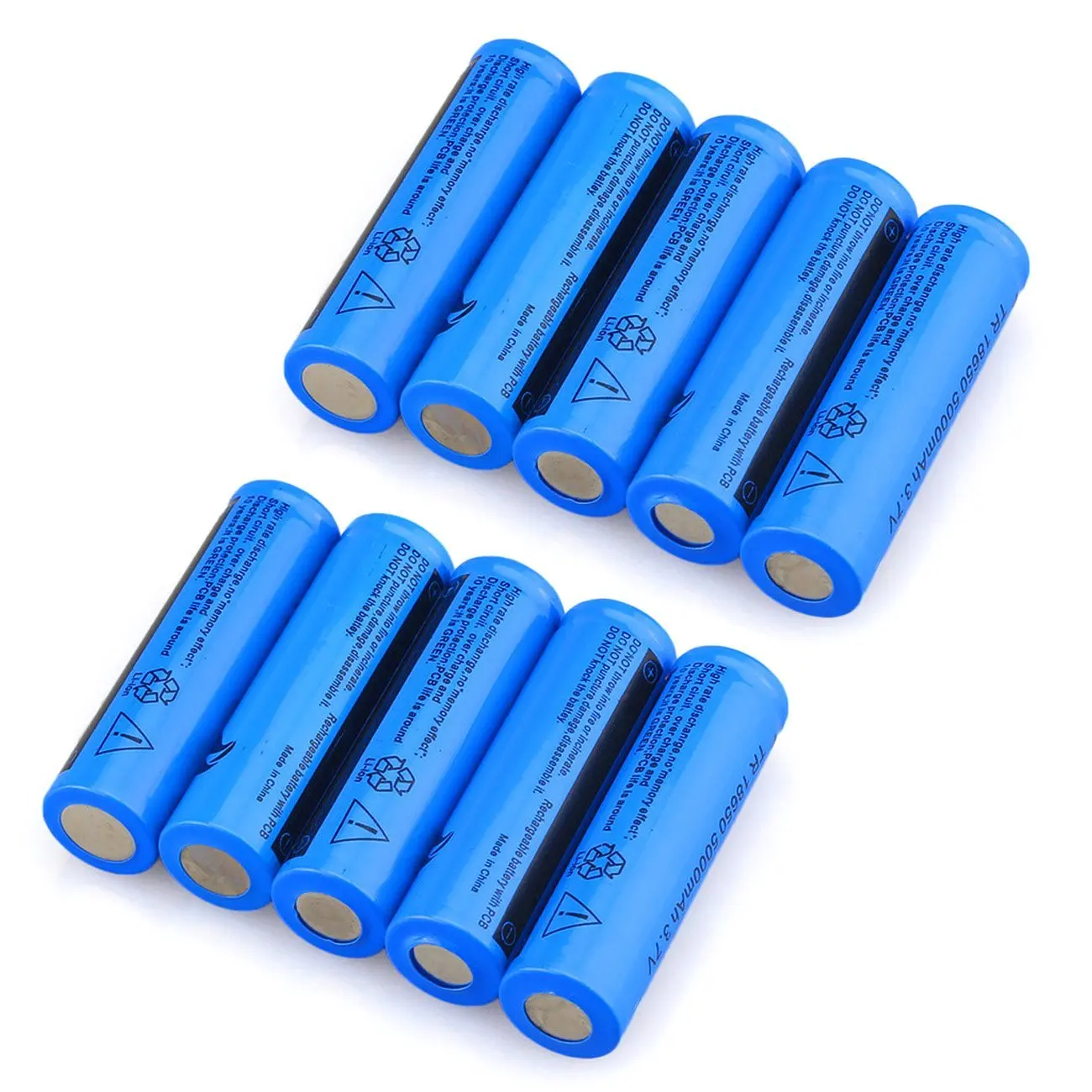 GTF 18650 3.7V 5000mAh Battery Rechargeable Batteries for LED Flashlight