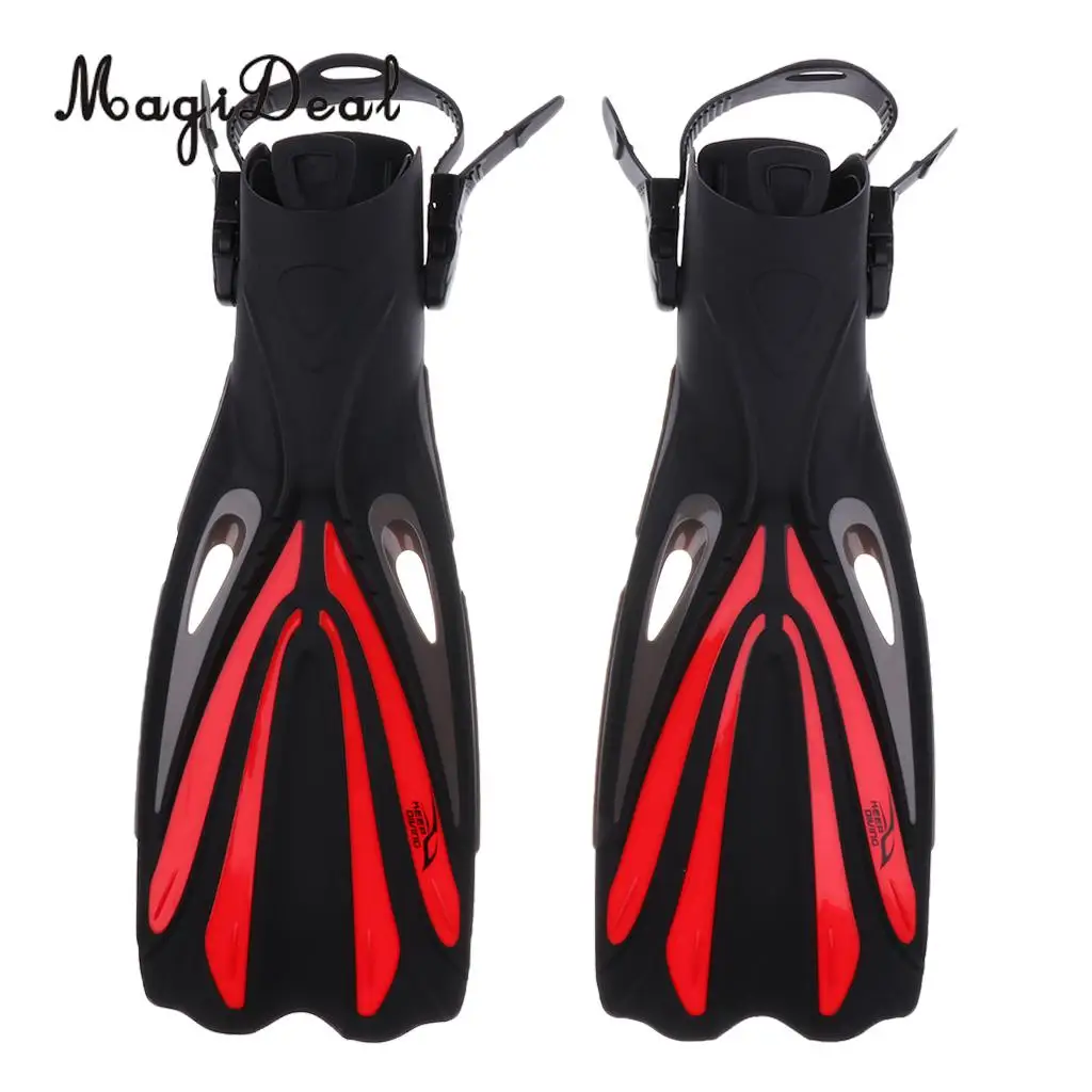MagiDeal Premium Scuba Diving Swimming Snorkeling Training Aid Fins Foot Flippers for Adult Men Women Water Sports