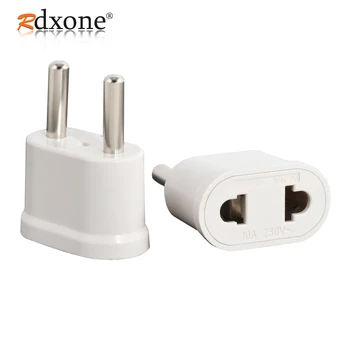 

Rdxone US To EU Plug Power Adapter White Travel Power Plug Adapter Converter Wall Charger White