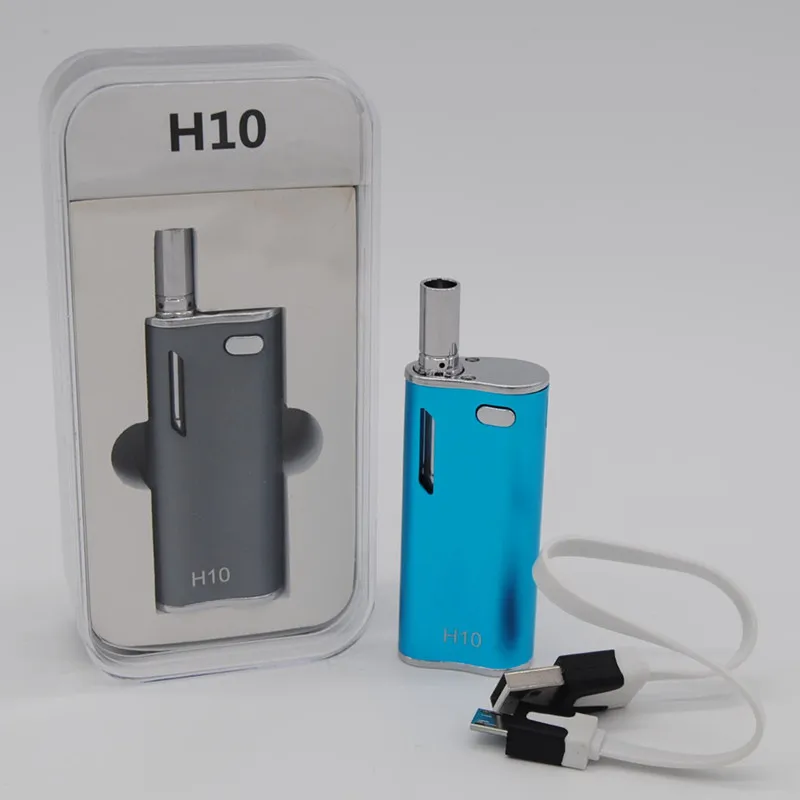 H10 CBD Vape Mod Kit E Cigarette 650mAh Built-in Battery 0.8ml Thick Liquid Cartridge Atomizer Mini Box Mod Pen Vaporizer Kit