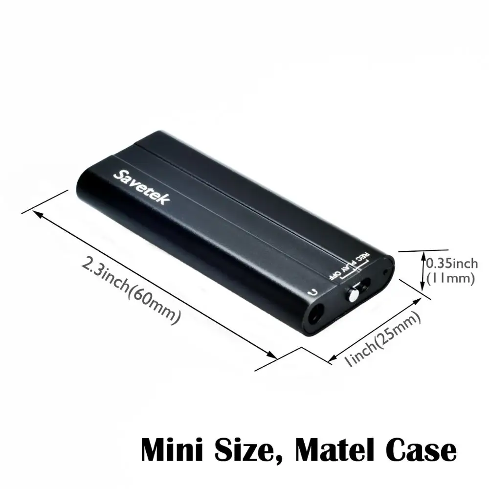 Мини USB ручка Savetek с клипсой 8 ГБ 16 запись голоса цифровой аудио диктофон для