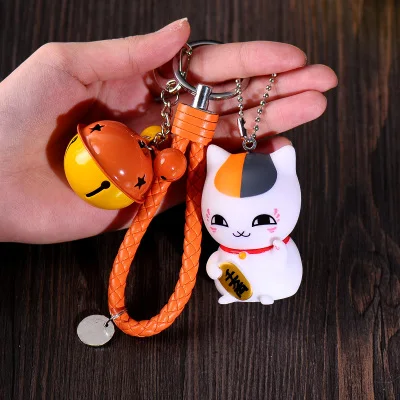 Maneki Neko Lucky Cat Fat Cat Брелок меховой помпон помпоны женская кожаная брелок металлические брелки для ключей ключи от машины сумка Подвеска Шарм D42