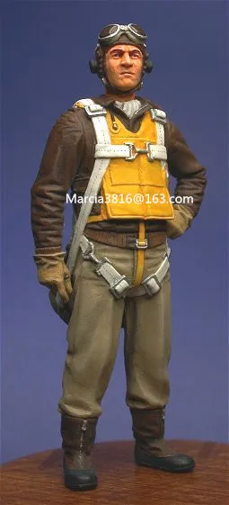 1/32 scale WW2 US Pilots Waiting for Takeoff WWII Resin Model Kit Model Free Shipping