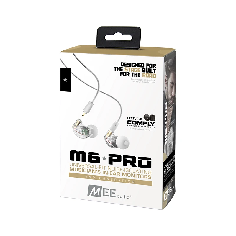 Новинка, MEE M6 PRO 2-го поколения, шумоизолирующие наушники-вкладыши для музыкантов со съемными кабелями, Спортивная гарнитура