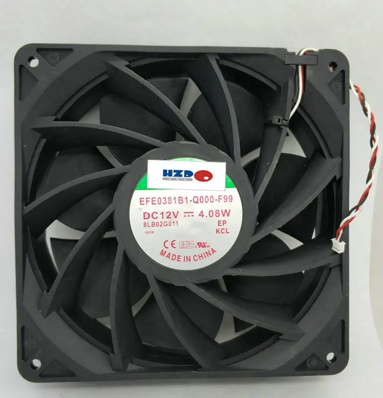 

14CM 14038 EFE0381B1-Q000-F99 12V 4.08W 3WIRE Cooling fan HZDO