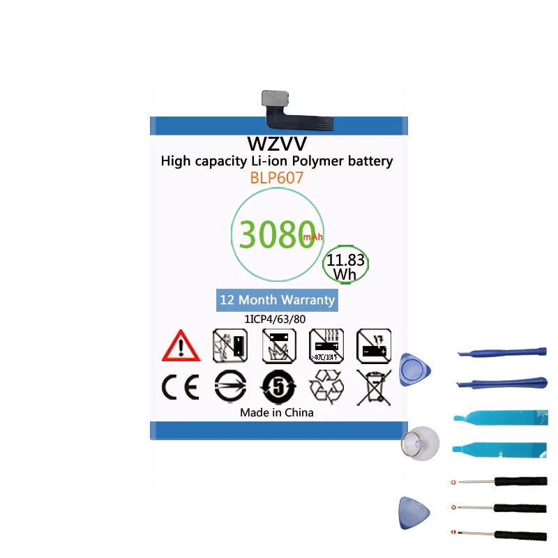 

wzvv 3080mAh BLP607 Battery for Oneplus X Batteries