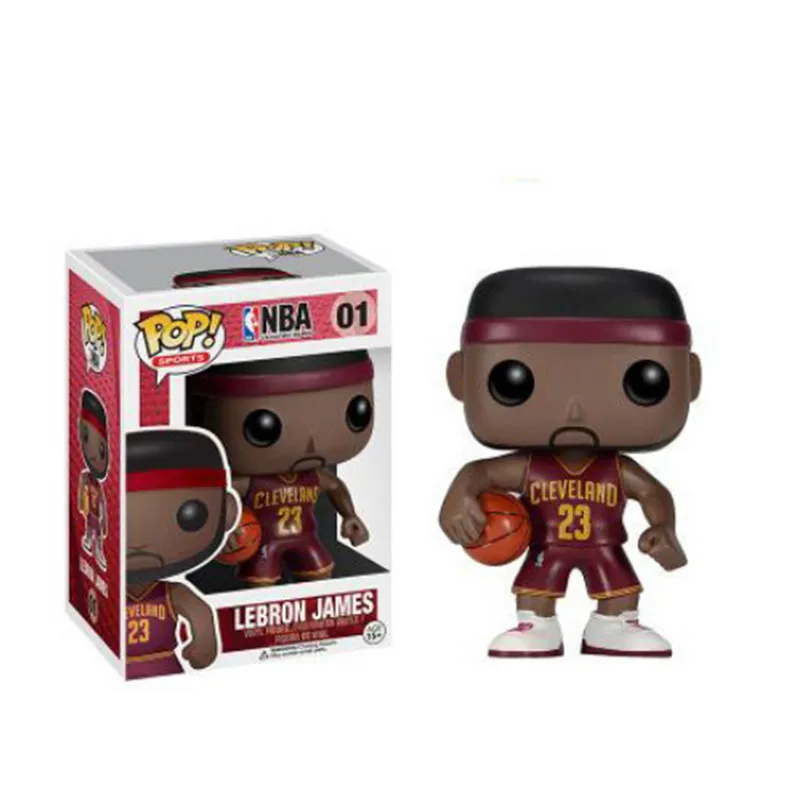 FUNKO POP Basketball star James-Kobe-Stephen Curry-Kyrie Irving-John Wall-Action Figure Коллекционная модель игрушки для фанатов - Цвет: With box-1