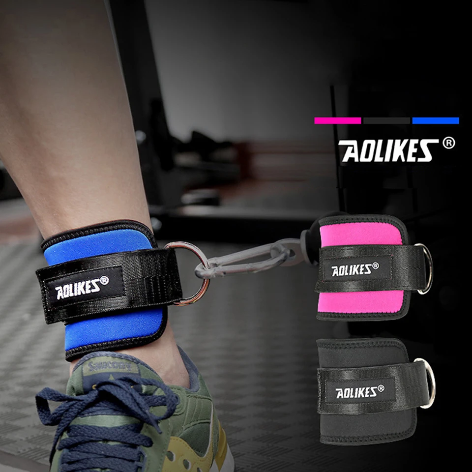 1PCS Ankle Straps Resistance Tube Bands Adjustable Leg Strength Training Workoutin