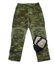 G3 боевой брюки мультикам Тропик брюки НАЙКО ВАХ ткани военные брюки с наколенниками+Бесплатная доставка(STG050666)