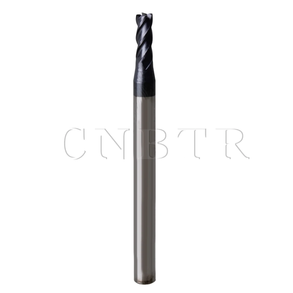 

CNBTR 50x4x2.7mm Silver Tungsten Carbide Coated HRC45 CNC 4 Flute Flat End Mill Cutter